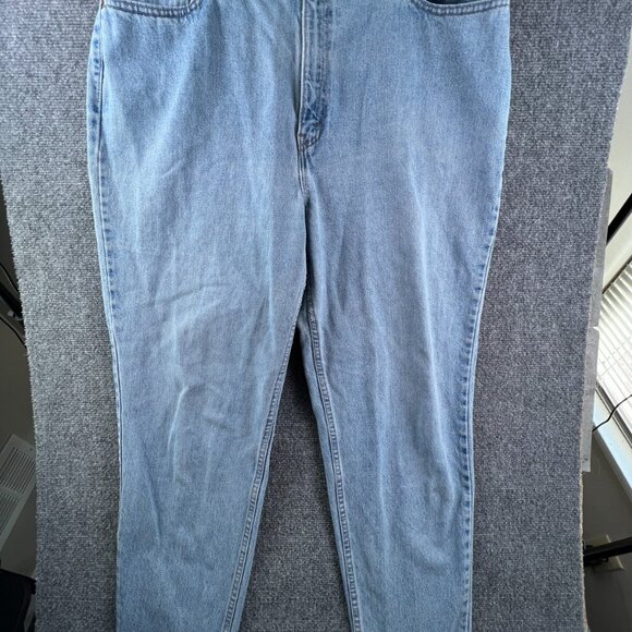 VTG Levi's 550 Relaxed Fit Tapered Jeans USA Womens Size 18 W (35x30) Denim - Picture 1 of 16